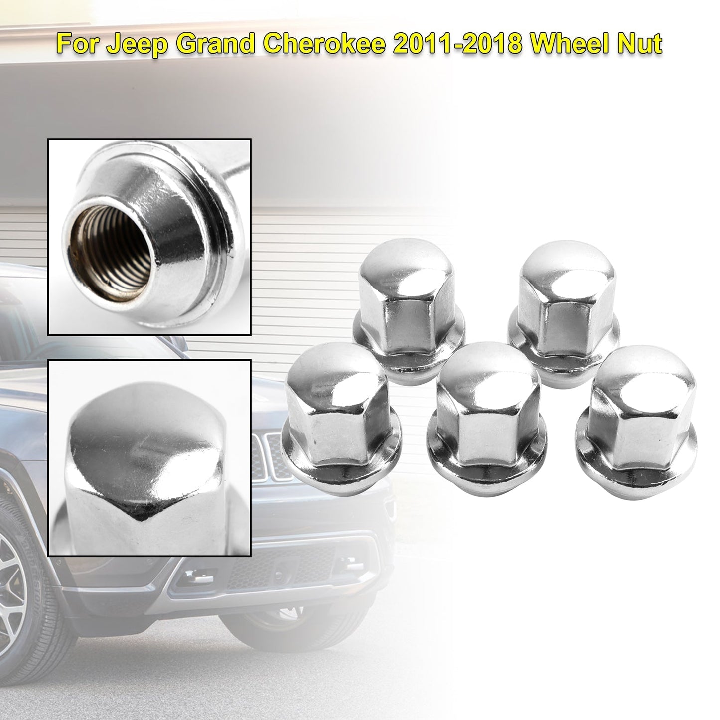 2014-2018 Dodge Ram 2500 5PCS Lug Nuts 14x1.5 06509422AA 6509422AA