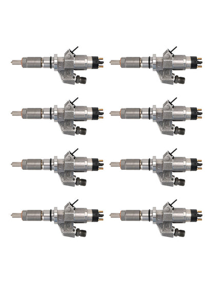 2001-2004.5 GMC Sierra 2500HD 3500HD 6.6L LB7 Duramax Diesel 8PCS Fuel Injectors 0445120008 0986435502 97208074