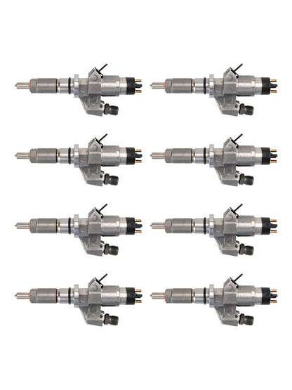 2001-2004.5 Chevy Silverado 2500HD/3500HD 6.6L LB7 Duramax Diesel 8PCS Fuel Injectors 0445120008 0986435502 97208074