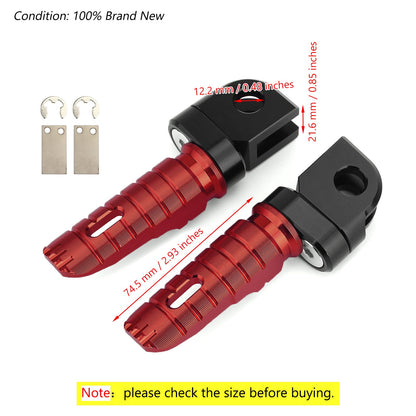 03-09 KAWASAKI Z1000 Front Footrests Foot Red