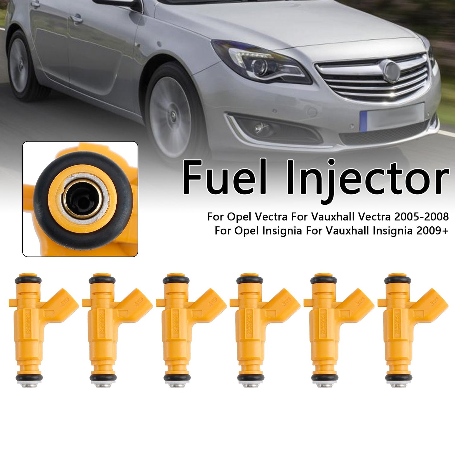 2005 Opel Vectra OPC 6Pcs Fuel Injector 0280156129 12581682