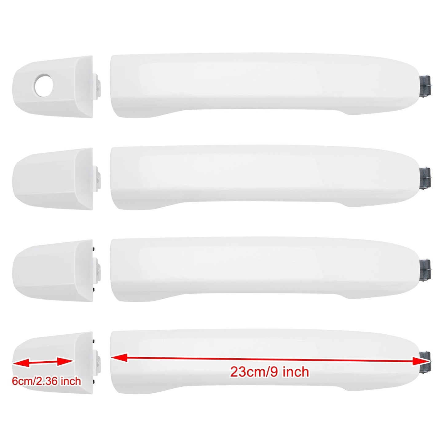 2015-2019 GMC Sierra Chevrolet Silverado 2500HD & 3500HD 4PCS Exterior Door Handle 13583891 13593680