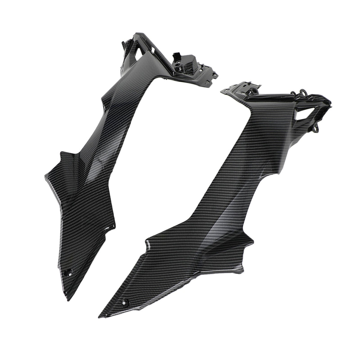 Carbon Tank Side Cover panel Trim fairing Fit For Kawasaki Z650 2017-2020