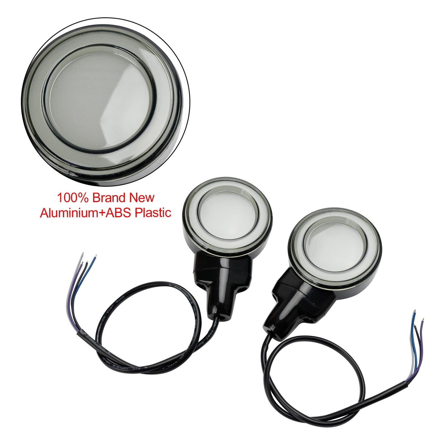 Heritage Softail Classic Touring 99-23 LED Flat Front Turn Signal Light Champoo