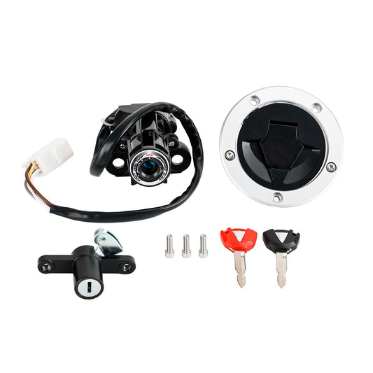 12-16 Kawasaki Ninja 650 ER-6F ER-6N Ignition Switch Fuel Cap Seat Lock Set 27045-5452 27005-0552