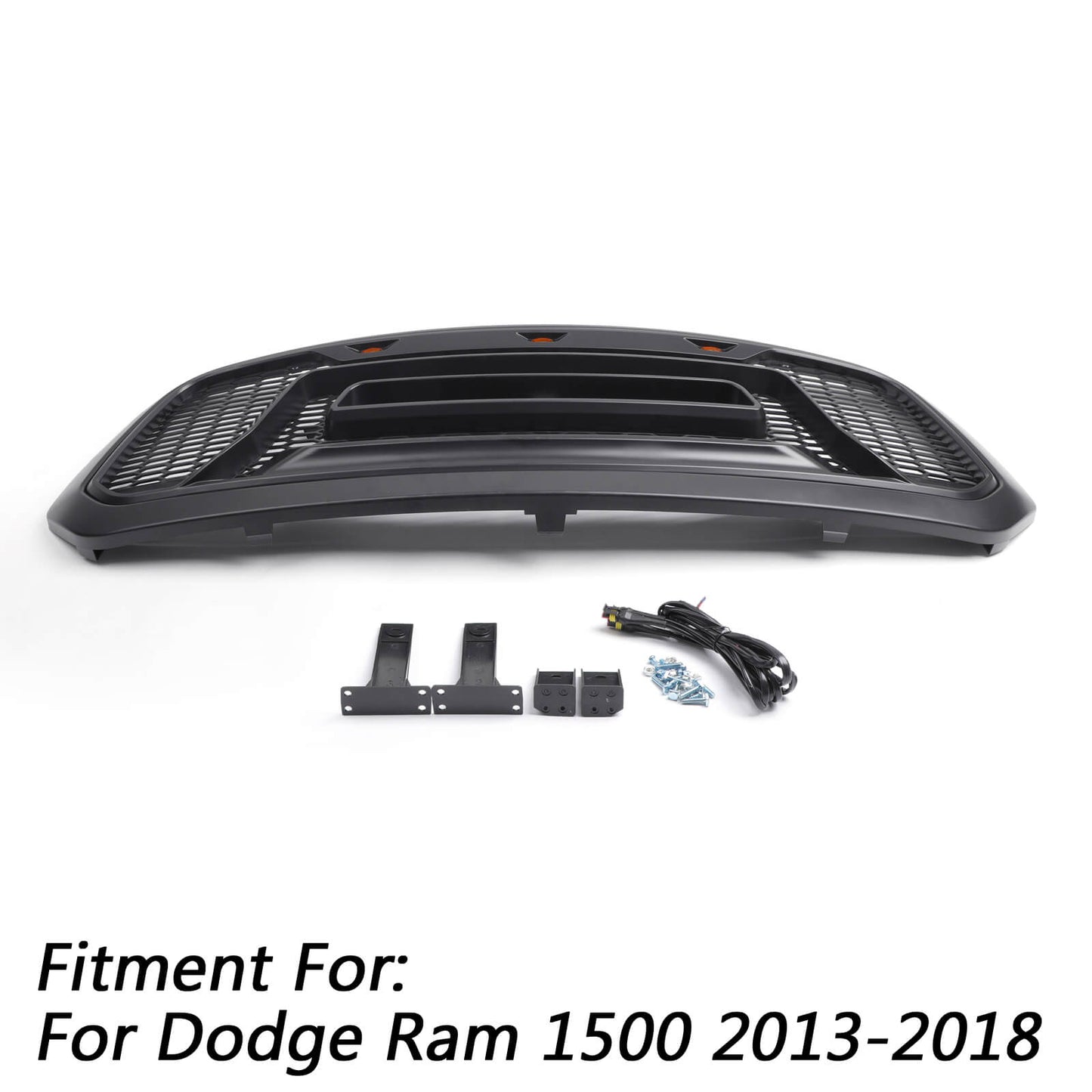 Ram 1500 2013-2018 Dodge Honeycomb Bumper Grill Hood Front Grill