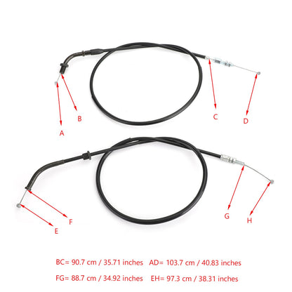 Throttle Cable For Honda CB350F CB500 FT500 CB550 CB750