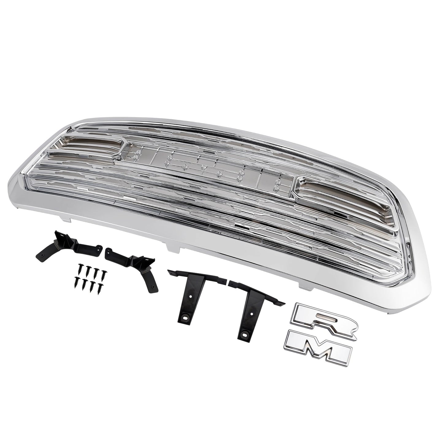2013-2018 Dodge Ram 1500 LTD Style Front Bumper Grill Grille Chrome