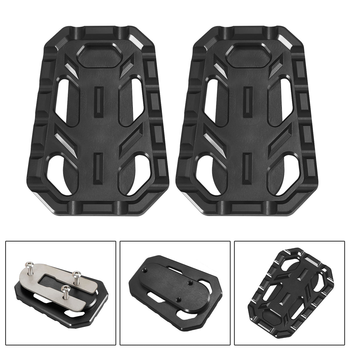 Cnc Foot Pegs Footrests Covers Driver Pedal Fit For TR Scrambler 1200 Tiger Silver