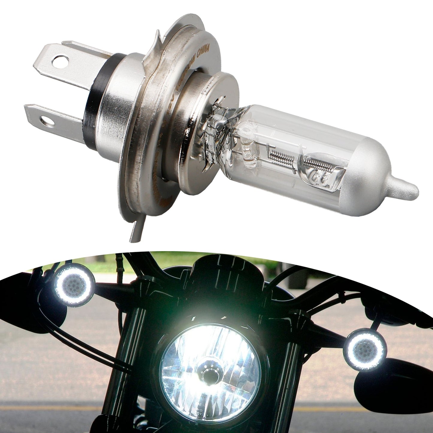 OSRAM Motorcycle Lamp Silverstar H4 P43T 12V 100/90W 62204HWSVS