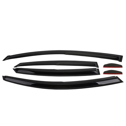 Car Window Sun Rain Guard Visors Kit 6PCS For Hyundai Accent 2018-2020