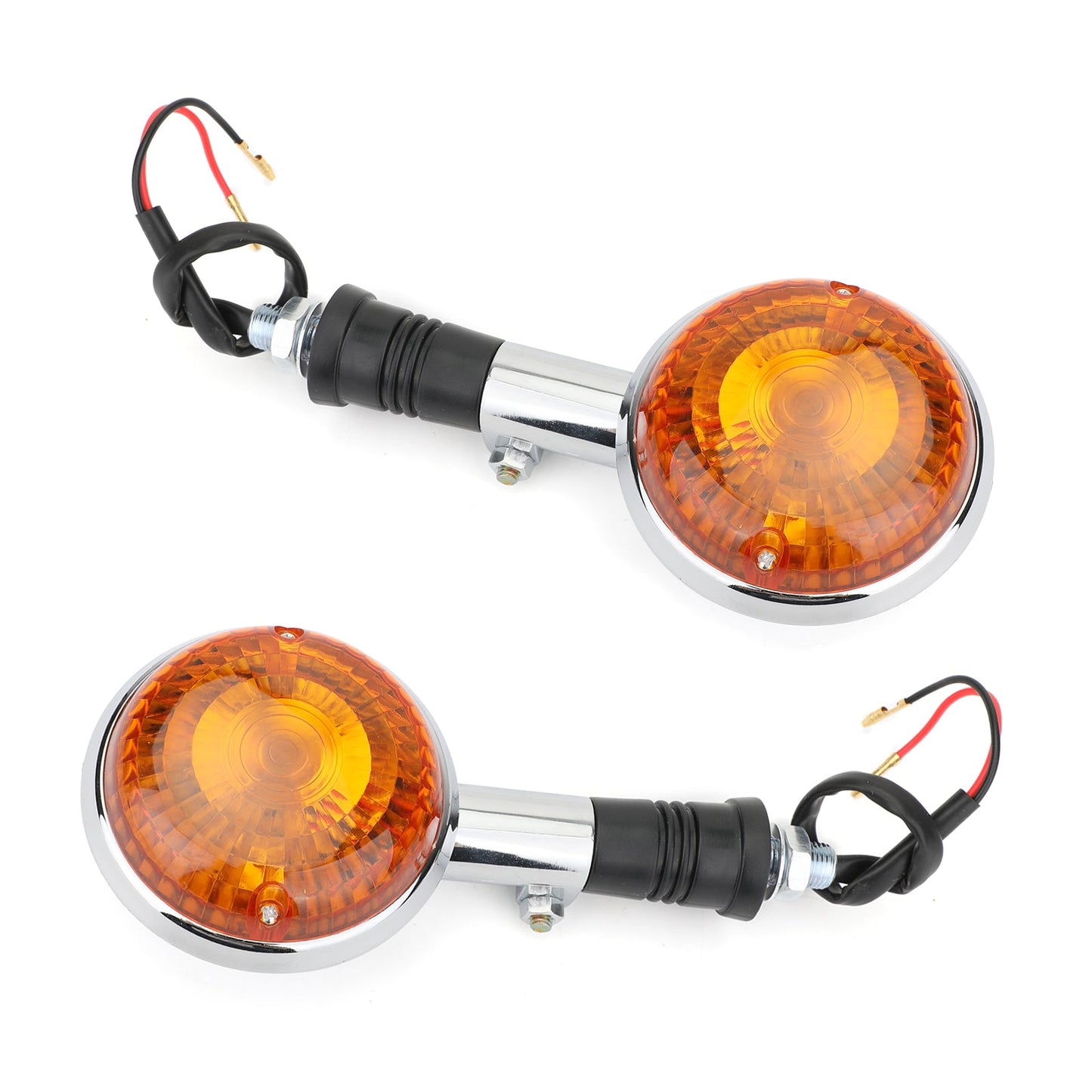 Turn Indicator Signal Fit For Yamaha XV750 VIRAGO 86-98 XV1100 89-99 XV250 94-12 Amber Champoo