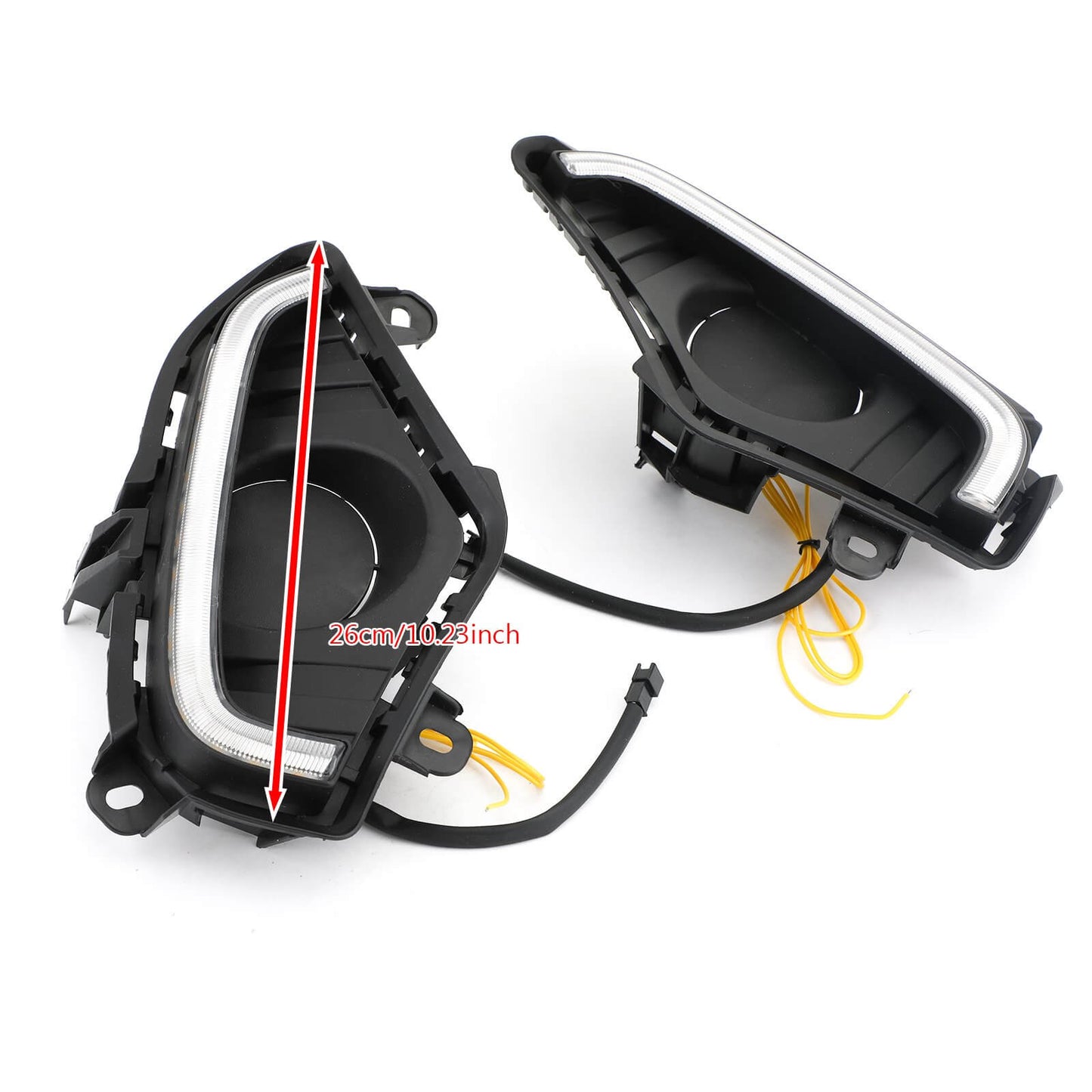 Pair LED DRL Driving Lamp Fog Light Wiring Switch Kit For For Toyota RAV4 2019-2020