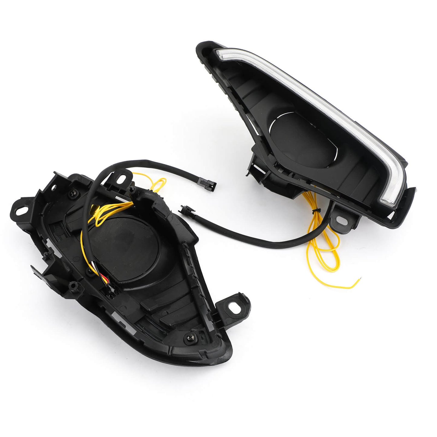 Pair LED DRL Driving Lamp Fog Light Wiring Switch Kit For For Toyota RAV4 2019-2020