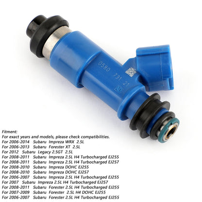 1x Dark Blue 565cc Fuel Injector WRX / STI 16611-AA720 2.5L