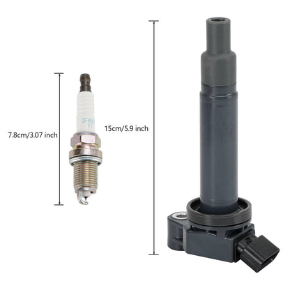 2002-2006 Toyota Camry 3.0L V6 6PCS Ignition Coil+6PCS Spark Plug 90919-02234 UF267 1788315 6731301