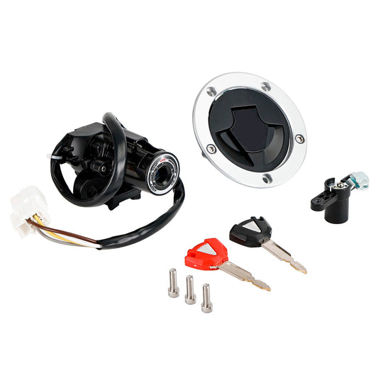 12-16 Kawasaki Ninja 650 ER-6F ER-6N Ignition Switch Fuel Cap Seat Lock Set 27045-5452 27005-0552