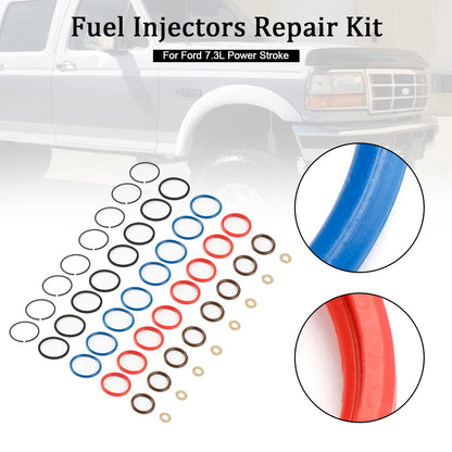 Ford 7.3L Power Stroke 8PCS Fuel Injector Repair Kit XC3Z9229AB CM5010 100SK55S SK55