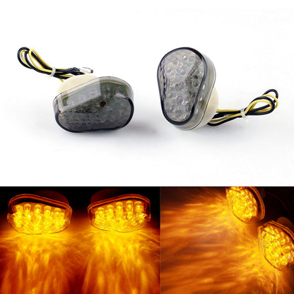 Kawasaki 98-13 ZX6R 04-13 ZX10R ZX 7R 9R 12R ZZR600 LED Turn Signals Champoo