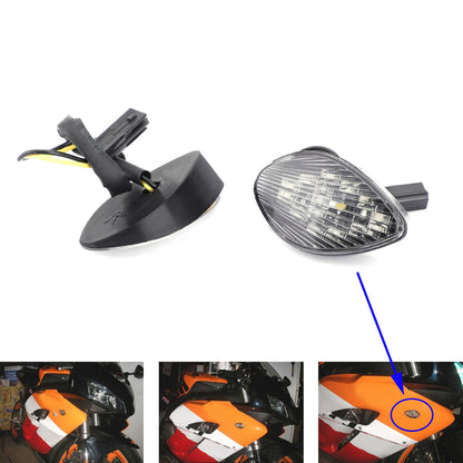 Clear Turn Signals For Honda CBR 1000 RR Flush Mount 2004-2005 Champoo