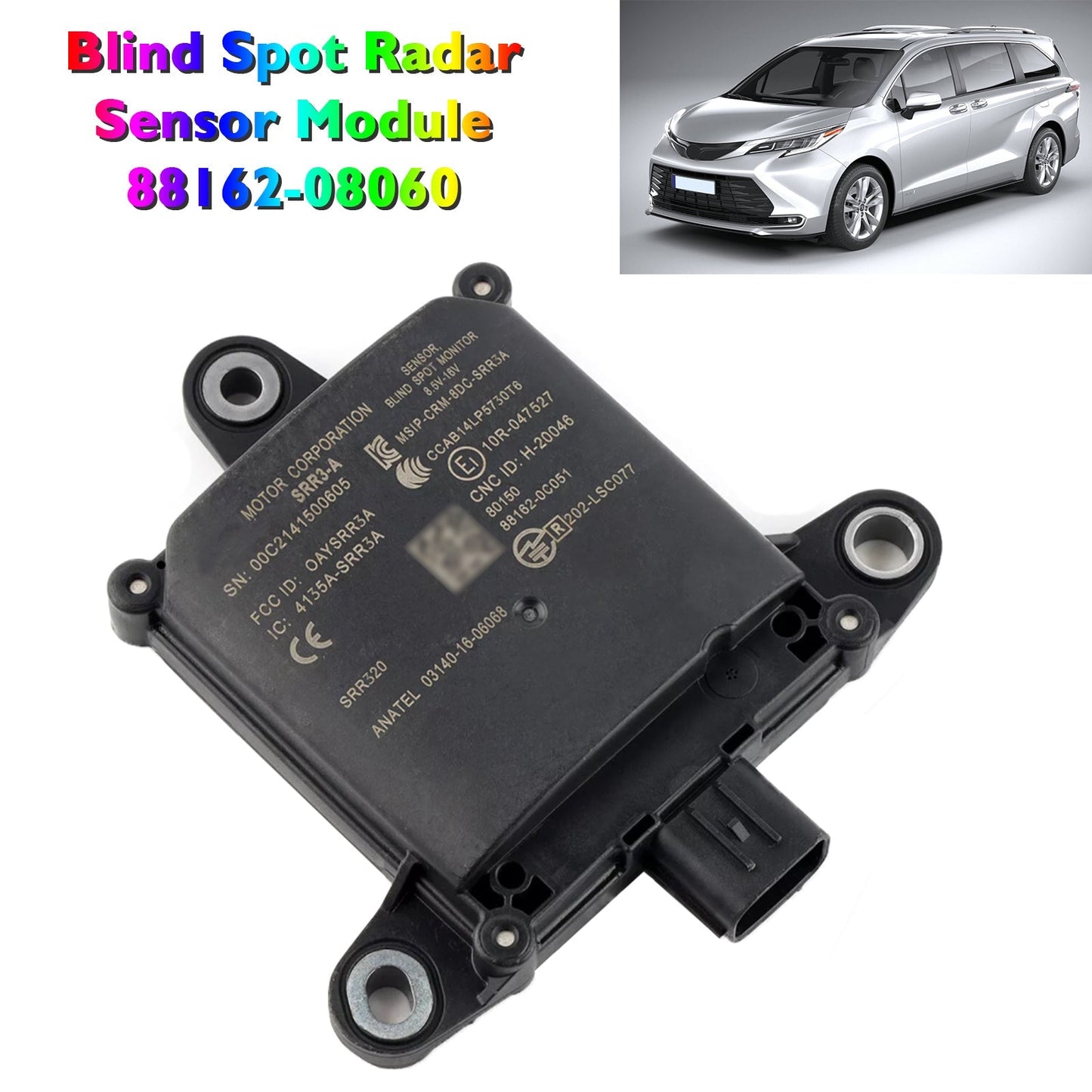 2021-2023 Toyota Sienna Rear Blind Spot Radar Monitor Sensor 88162-08060