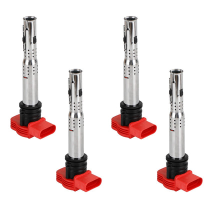 4PCS Ignition Coil Packs Set 06E905115E 95860210200 Fit Audi R8 2.0TFSI/2.0TSI A3/GOLF 5/LEON