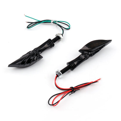 Universal Motorcycle Skeleton Hand LED Turn Signals Blinker Indicator Champoo