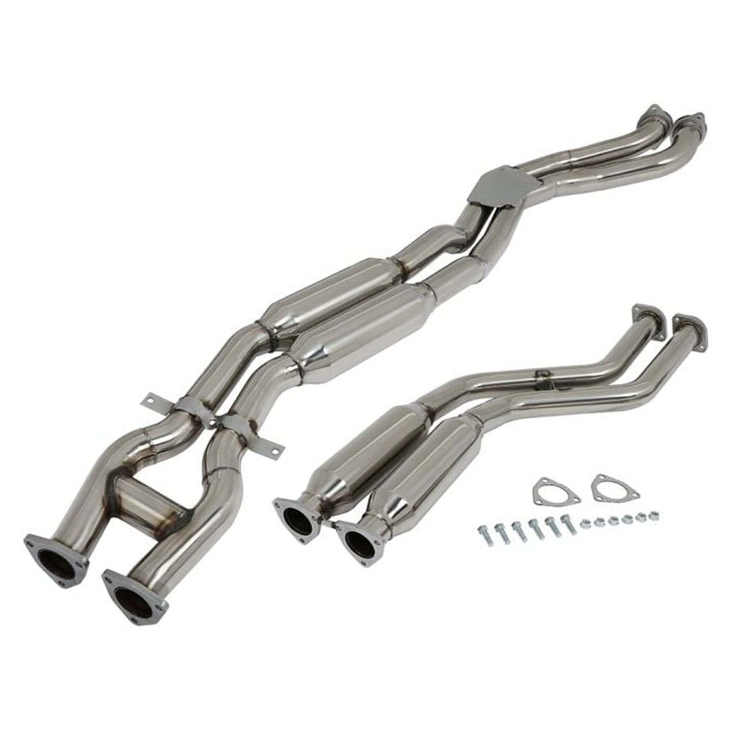 2003-2006 BMW M3 3.2L Catback Exhaust System Down Pipe Rounded Front Pipe Muffler