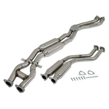2003-2006 BMW M3 3.2L Catback Exhaust System Down Pipe Rounded Front Pipe Muffler