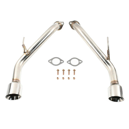 Infiniti 2014-UP Q50 Muffler Axle Back Double Wall Dual Tips Exhaust Pipe