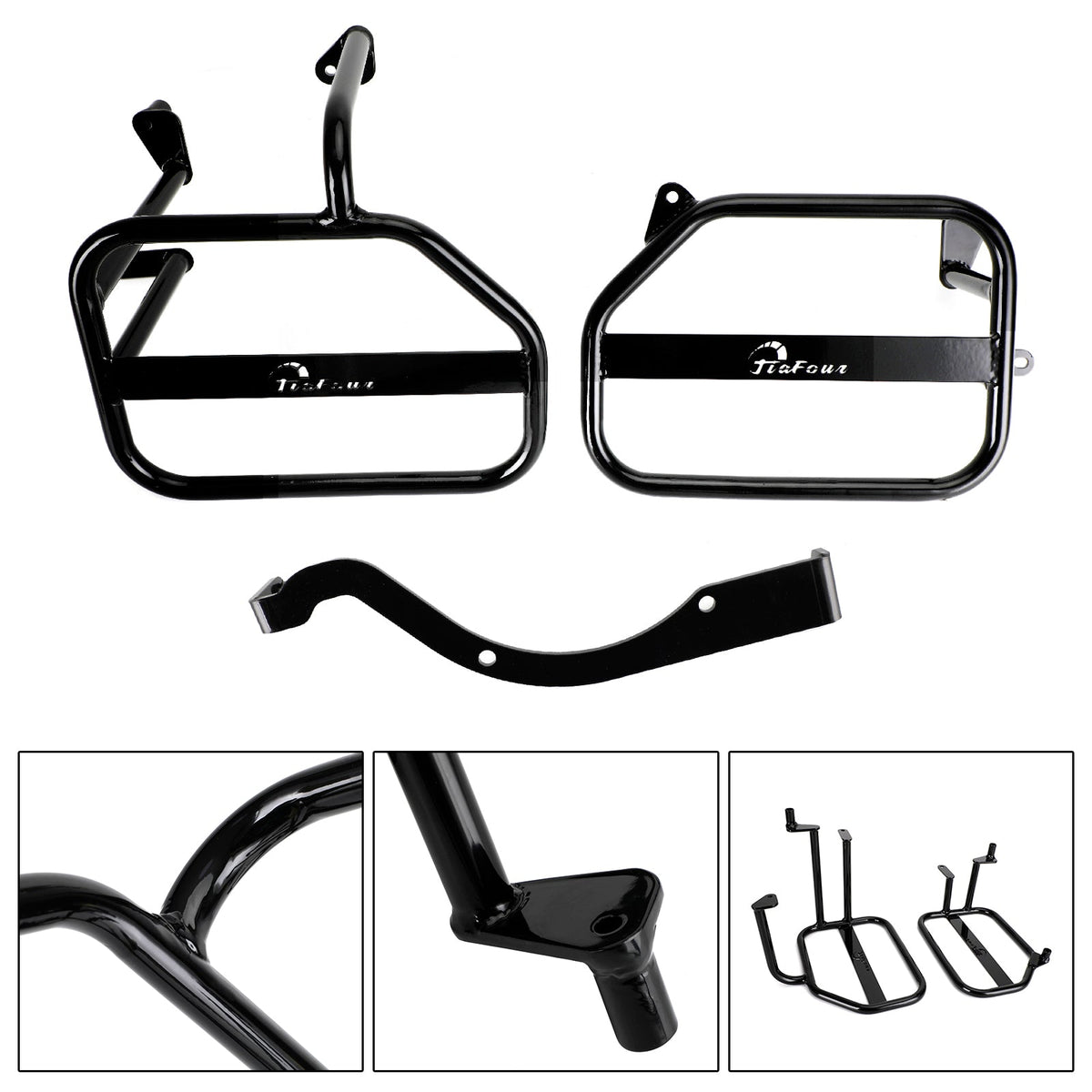 Black Saddlebag Support Mounting Bracket For Honda Ct125 20-22 Trail 125 21-22