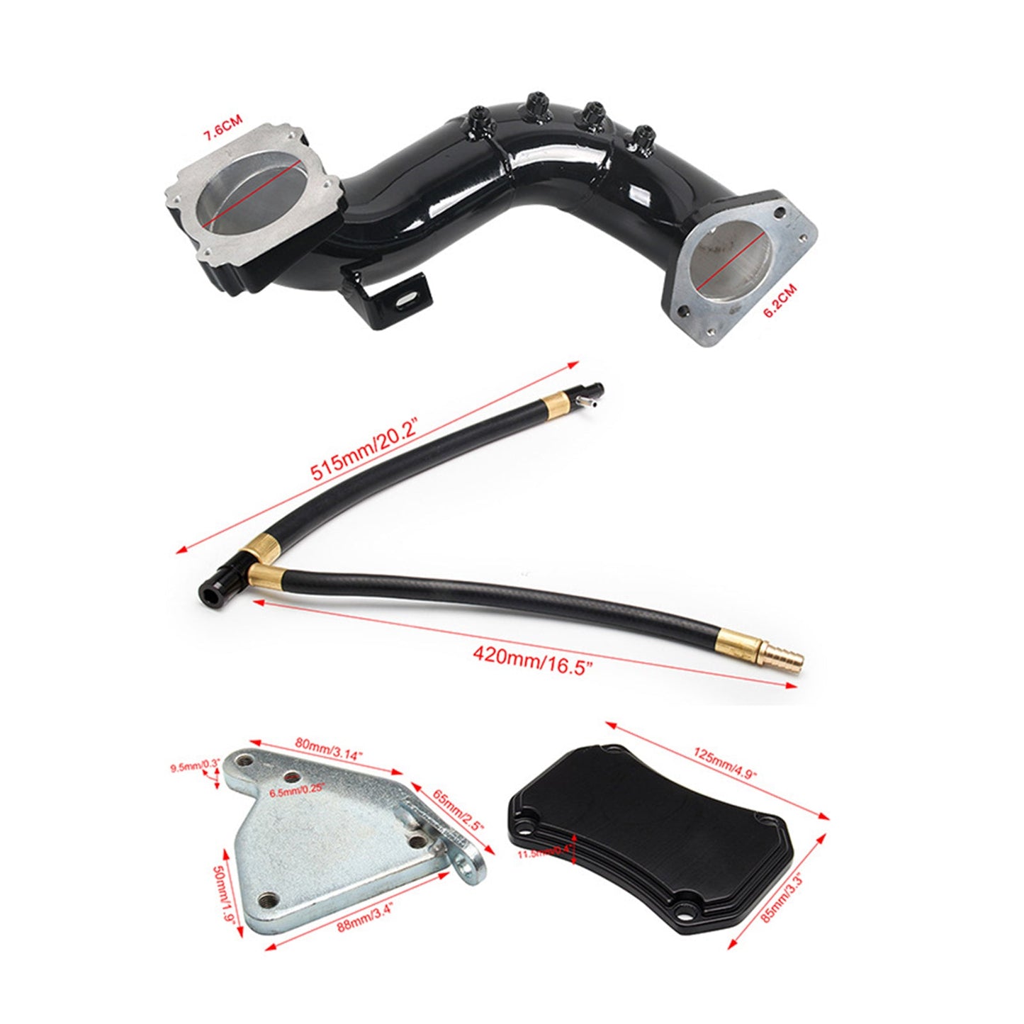 2011-2015 GMC Chevy 6.6L LML Duramax EGR Delete Kit & High Flow Intake Elbow Pipe