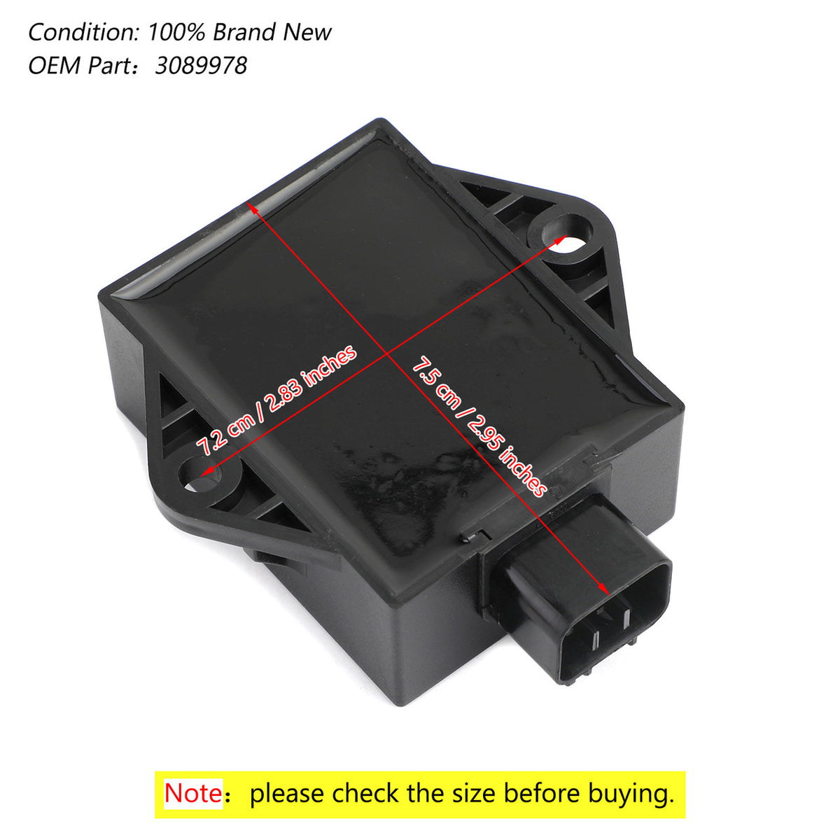 CDI Box #3089978 For 2007-2011 Polaris Hawkeye 300/Sportsman 300