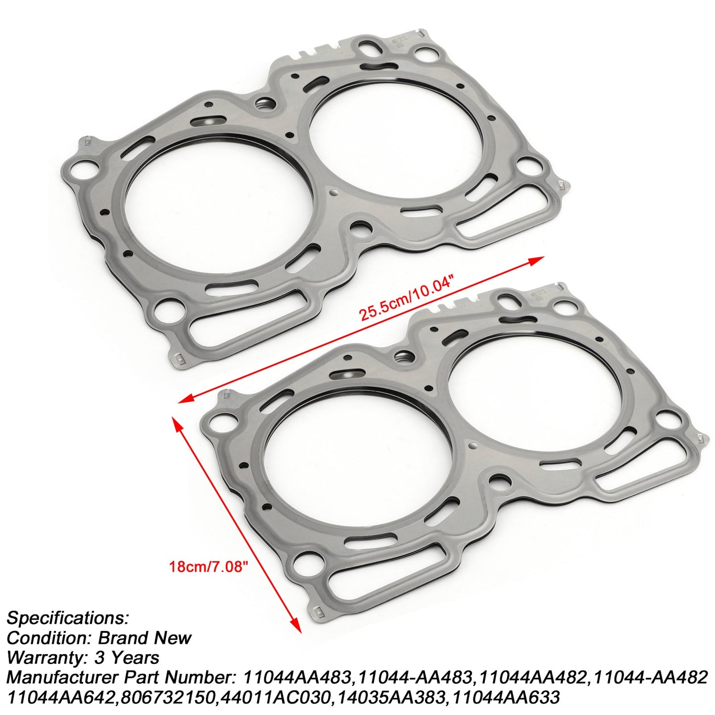 MLS Head Gasket Set for Subaru Forester Impreza WRX EJ25 2.5 11044AA642