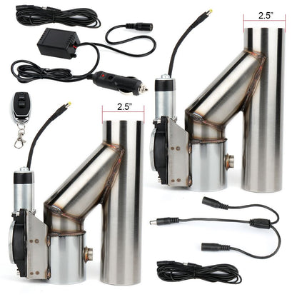 2008-2010 BMW 135i 2PCS 2.5Inch Electric Exhaust Downpipe E-Cut Out Valve + One Remote Controller Kit