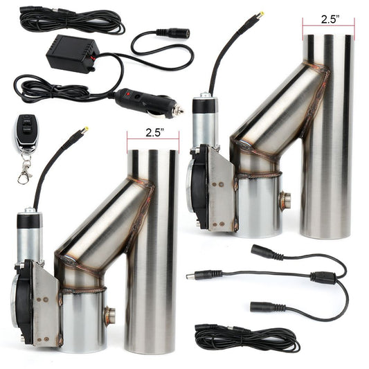 1996 1998 Acura SLX 2PCS 2.5Inch Electric Exhaust Downpipe E-Cut Out Valve + One Remote Controller Kit