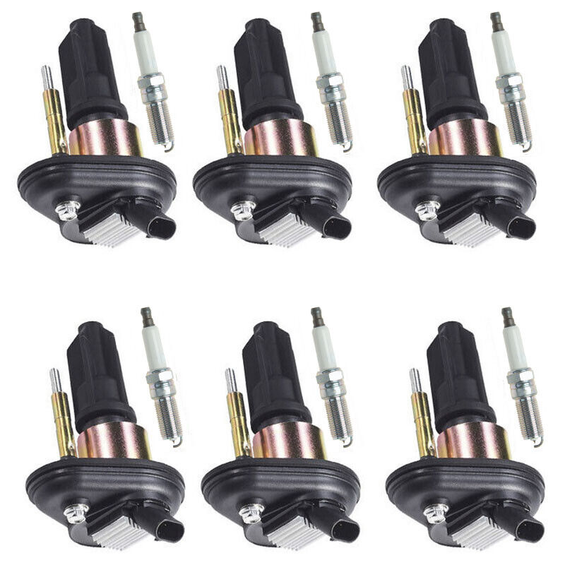 2006 Hummer H3 L5 3.5L 6X Ignition Coils Spark Plugs UF303