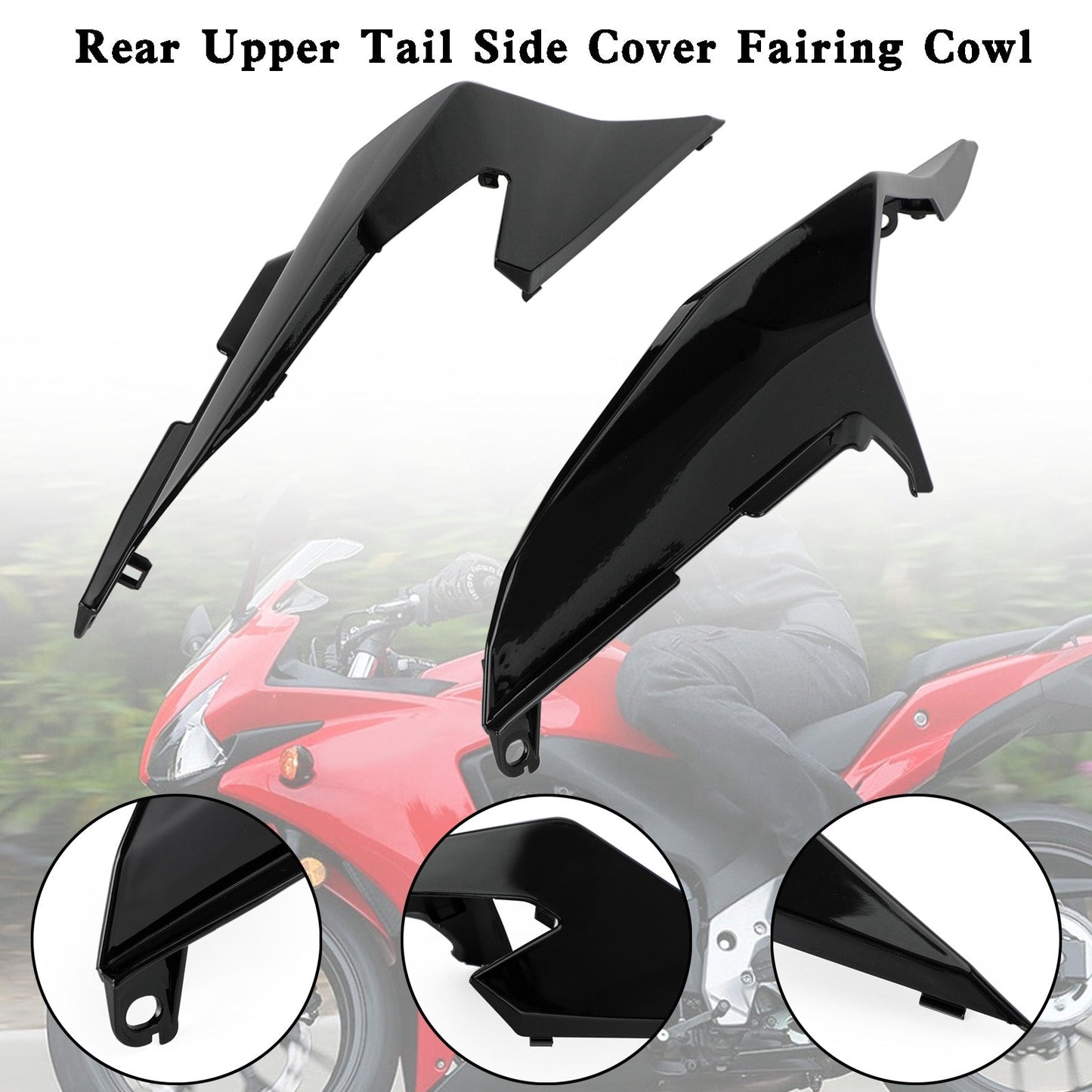 Rear Upper Tail Side Cover Fairing Cowl For Honda CBR500R 2019-2021