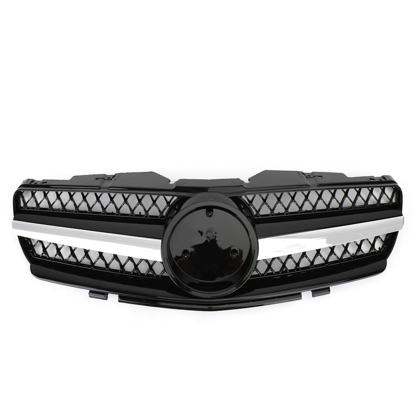 2002-2006 Mercedes Benz R230 SL Class SL350/500/600/SL55/65 1 Fin Star Grill black Chrome Grille