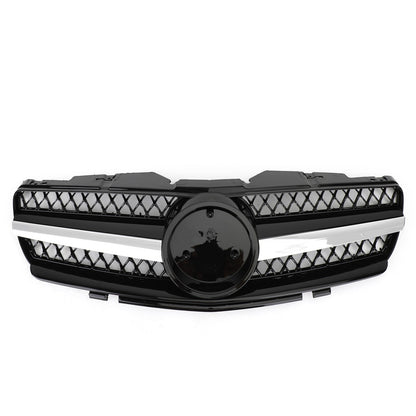 2002-2006 Mercedes Benz R230 SL Class SL350/500/600/SL55/65 1 Fin Star Grill black Chrome Grille