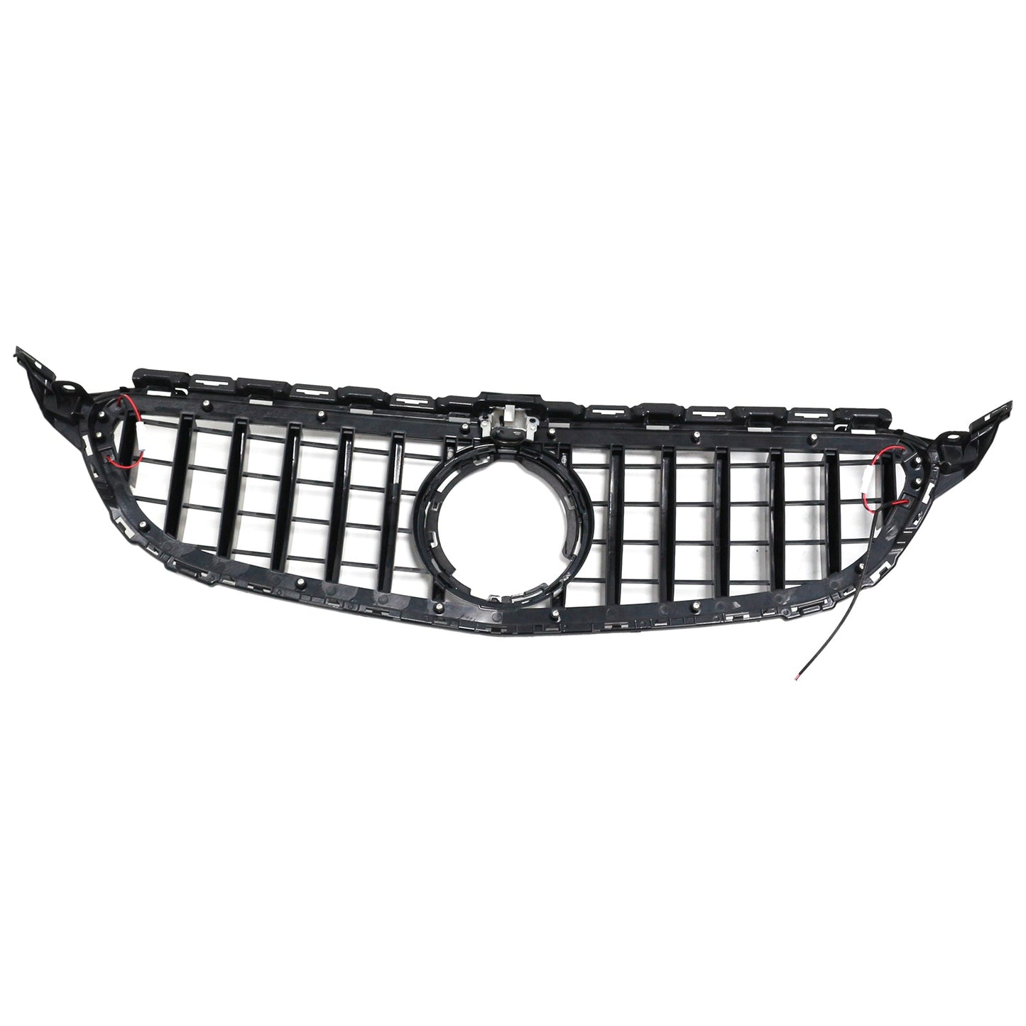 2015-2021 Mercedes Benz C-Class W205 C200 C250 C300 C350 Black Front Bumper Grill Grille W/LED