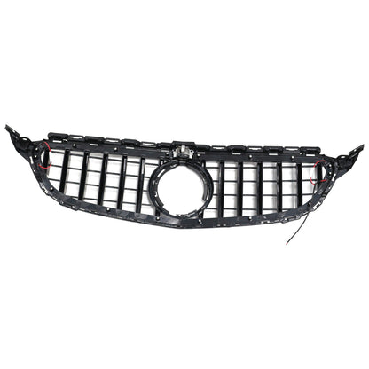 2015-2021 Mercedes Benz C-Class W205 C200 C250 C300 C350 Black Front Bumper Grill Grille W/LED