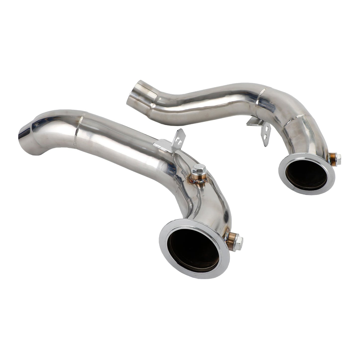 2011-2018 BMW M5 F10/F12 with S63 Motor 3" Exhaust Catless Downpipes Stainless Steel