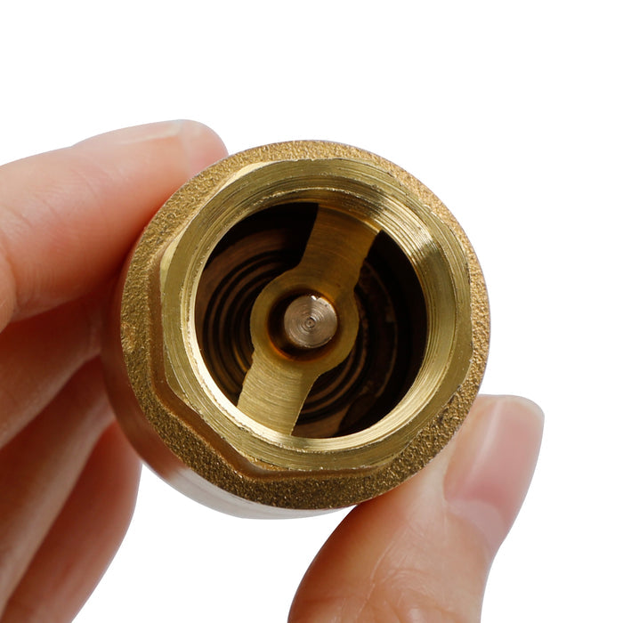 Brass Check Valve G1/2" G3/4" G1" M To F Thread Non-Return Backflow Prevention, G1"