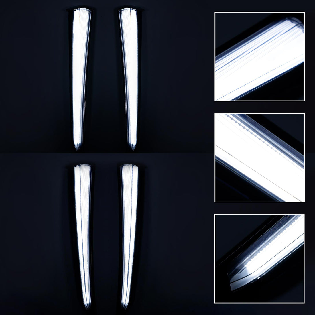 45801 LED Fang Lower Fairing Lights for Touring Road Glide 2014-2023 Champoo