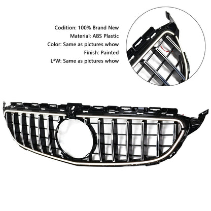2015-2021 Mercedes Benz C-Class W205 C200 C250 C300 C350 Chrome Front Bumper Grill Grille W/LED
