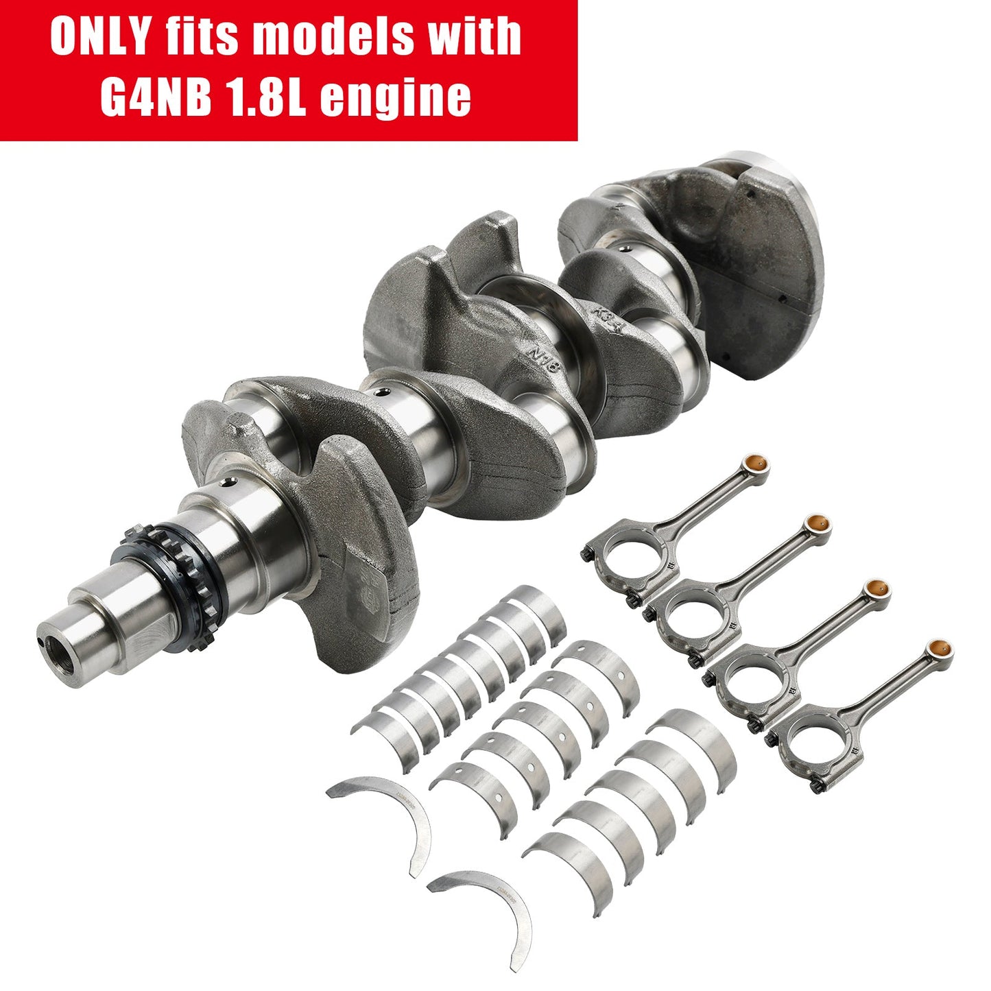 2014-2021 Kia K4 G4NB 1.8L Engine 21030-2E000 622V6-2EH00 Crankshaft & Rods & Bearings Set