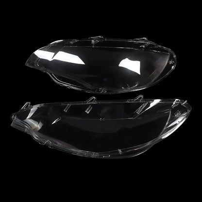 2008-2014 BMW E71 X6 2PCS Clear Headlight Lens Cover Headlamp Left + Right 63117271371 63117271372
