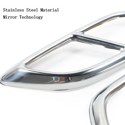 Charger 2015+ 2PCS Stainless Rear Exhaust Tail Muffler Decor Cover Trim