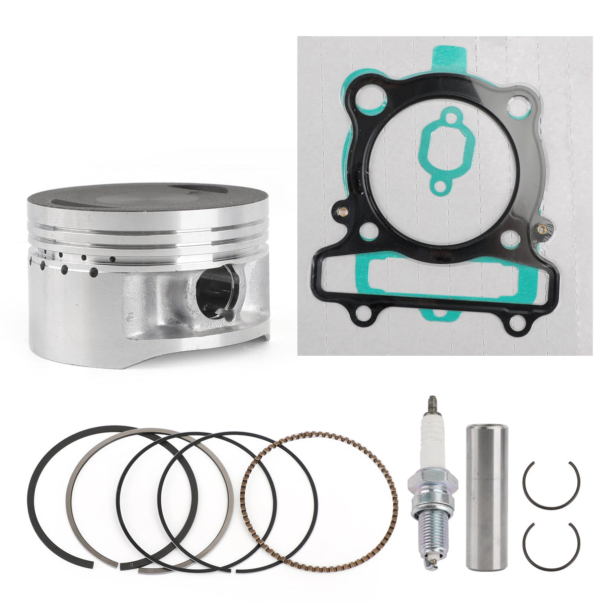 Champoo 83mm Piston Rings Gasket Spark Plug Kit Fit for Yamaha Warrior 350 YFM350X 87-04